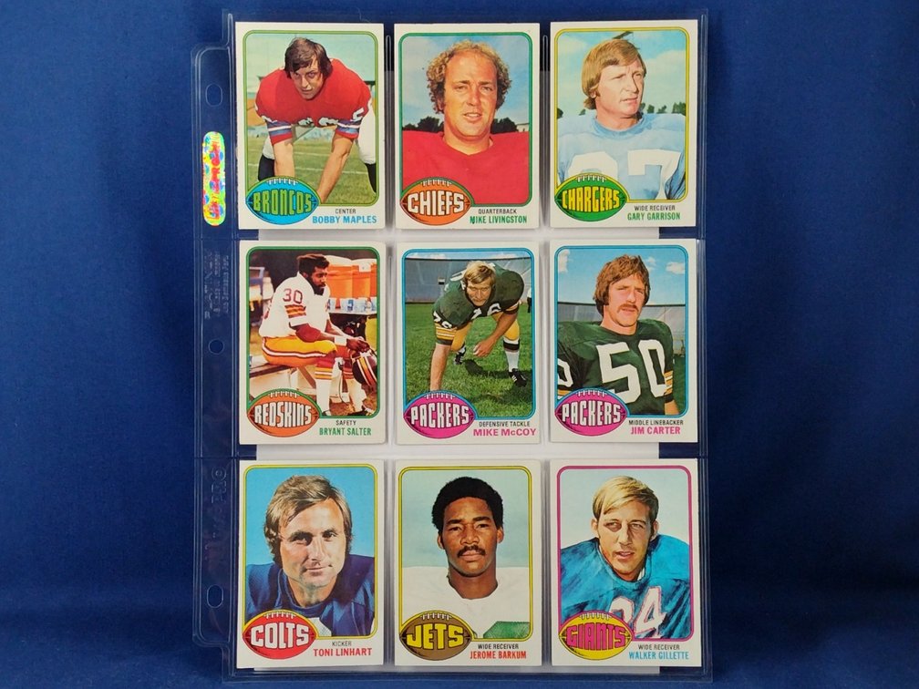 1976 Topps Various 9 pocket page