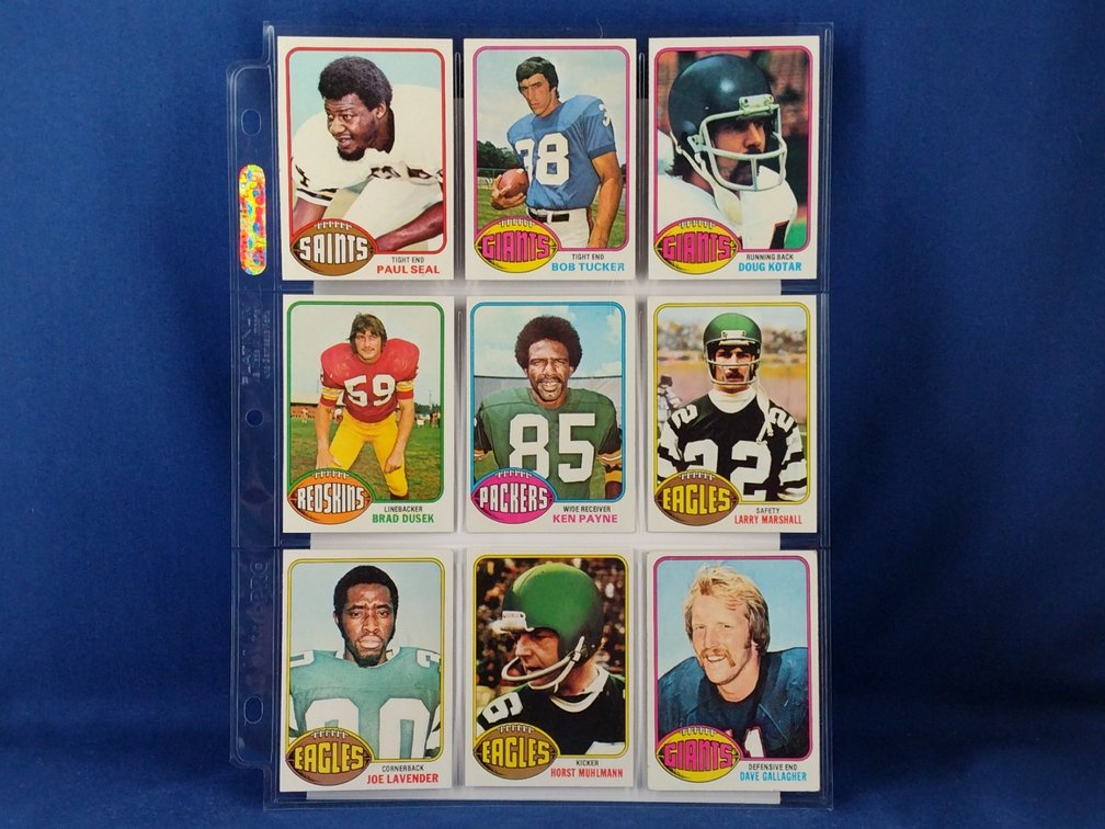 1976 Topps Various 9 pocket page
