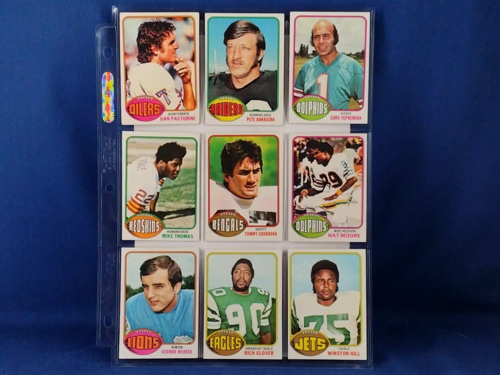 1976 Topps Various 9 pocket page