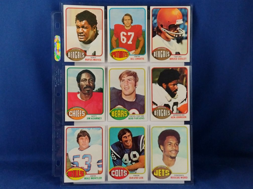 1976 Topps Various 9 pocket page