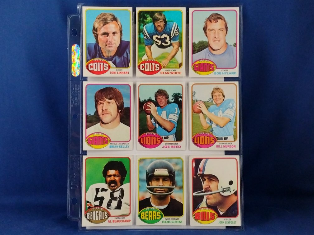 1976 Topps Various 9 pocket page