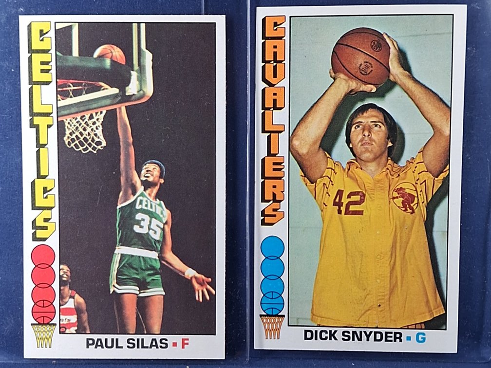 1976-77 Topps Silas, Snyder 2,3