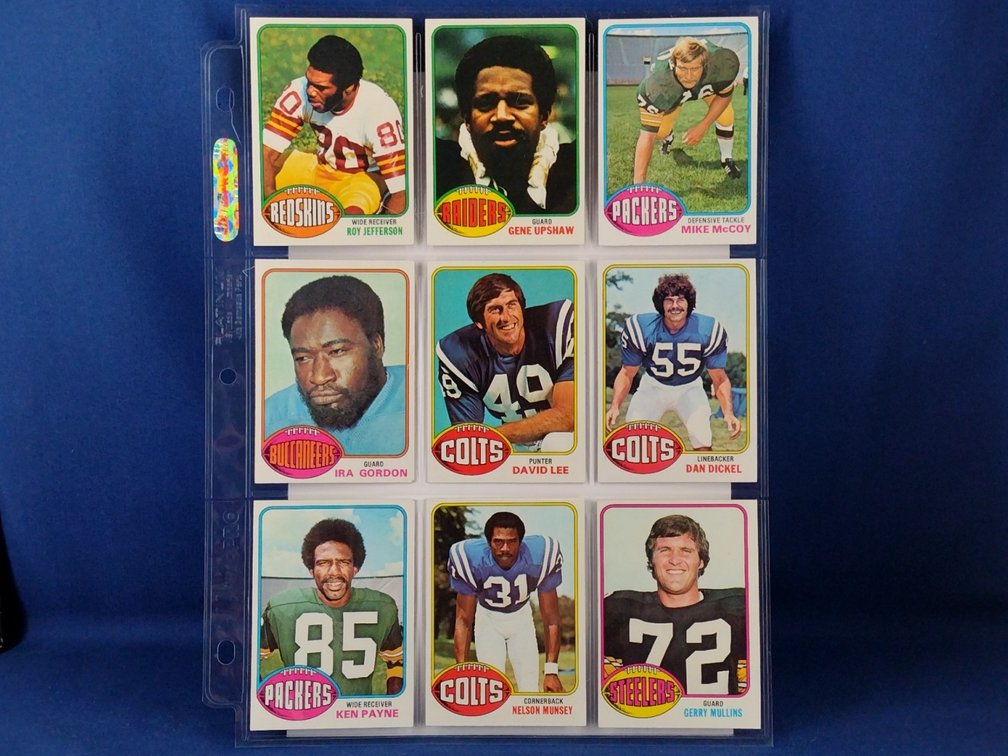 1976 Topps Various 9 pocket page