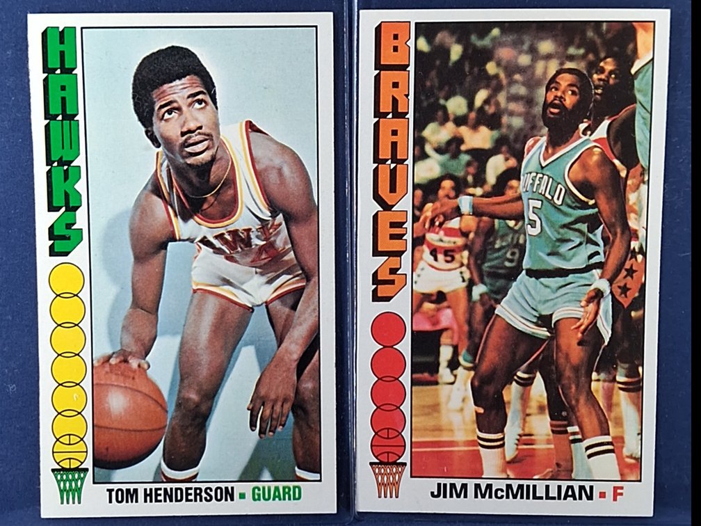 1976-77 Topps Henderson, McMillian 8,9