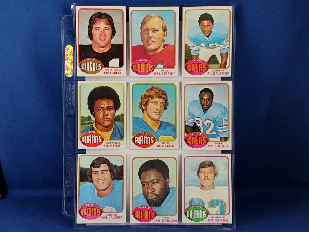 1976 Topps Various 9 pocket page