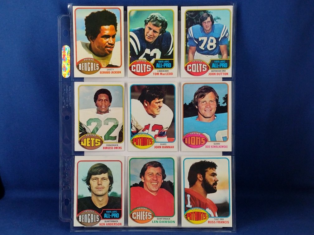 1976 Topps Various 9 pocket page