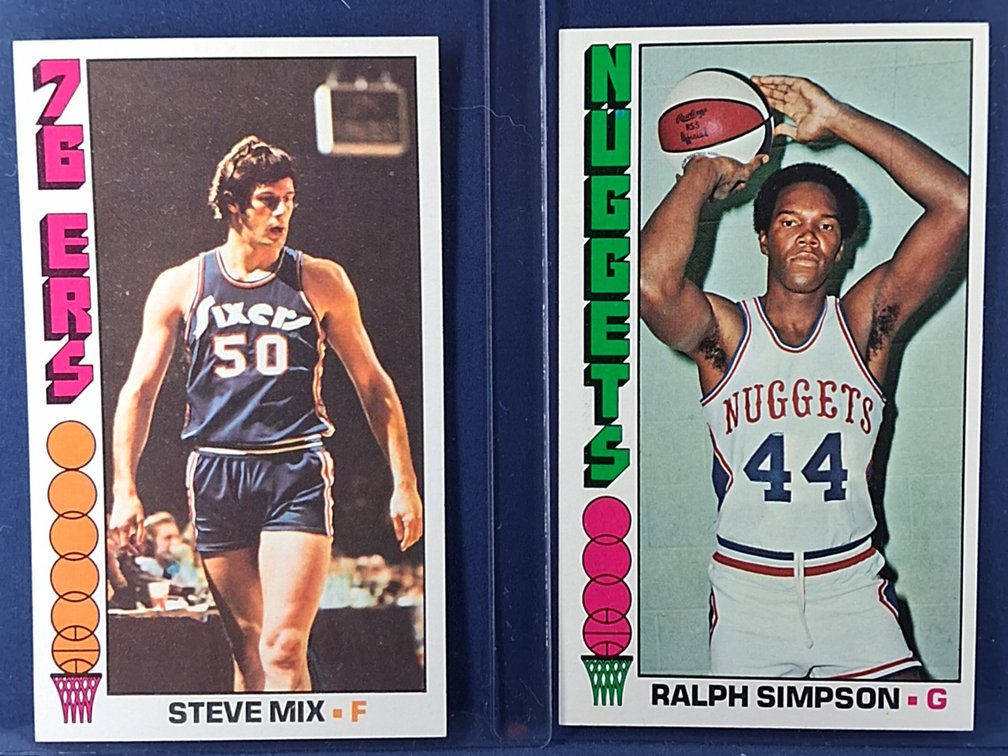 1976-77 Topps Mix, Simpson 21,22