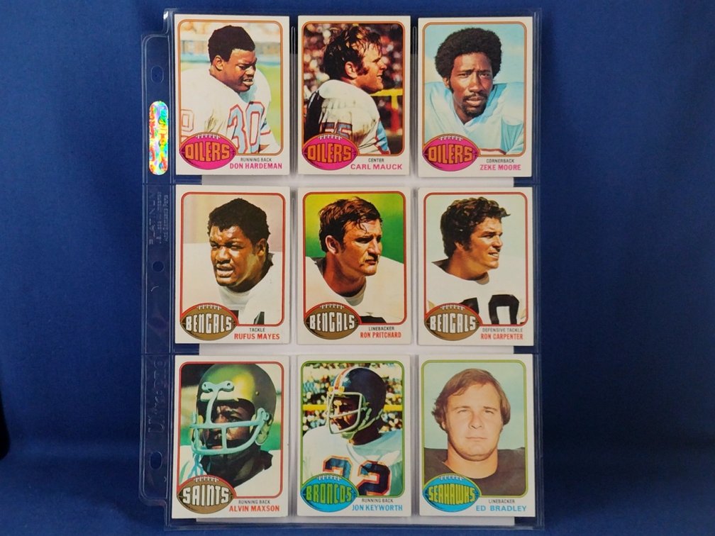 1976 Topps Various 9 pocket page