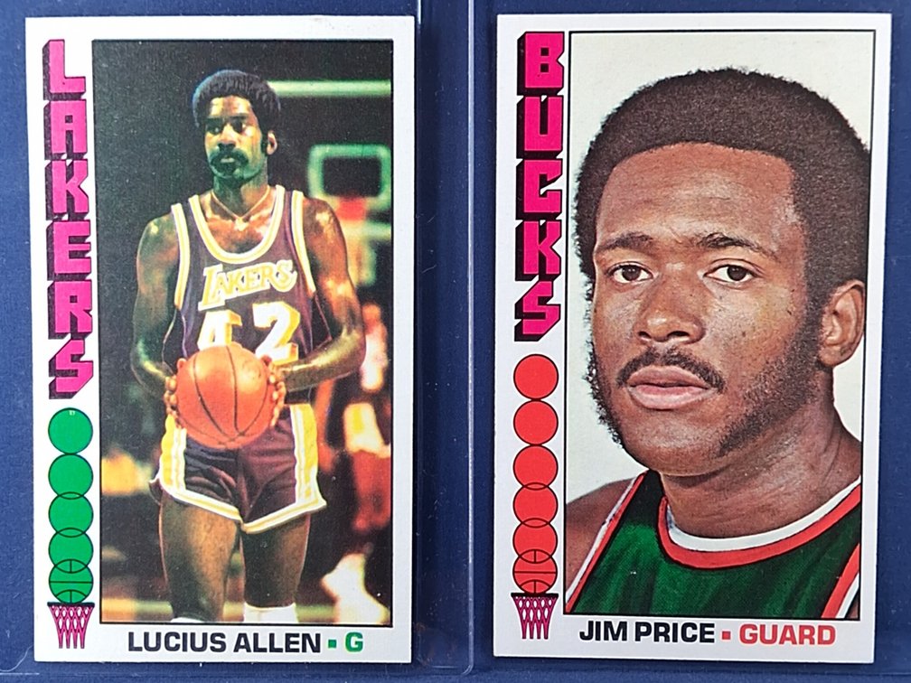 1976-77 Topps Price, Allen 32,34
