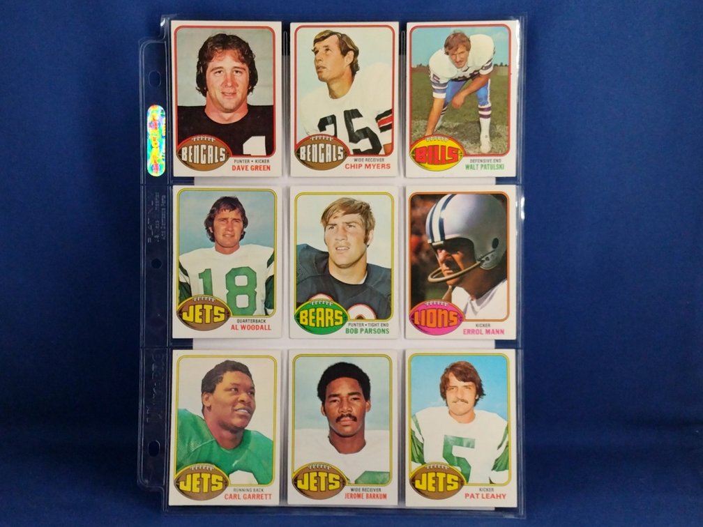 1976 Topps Various 9 pocket page