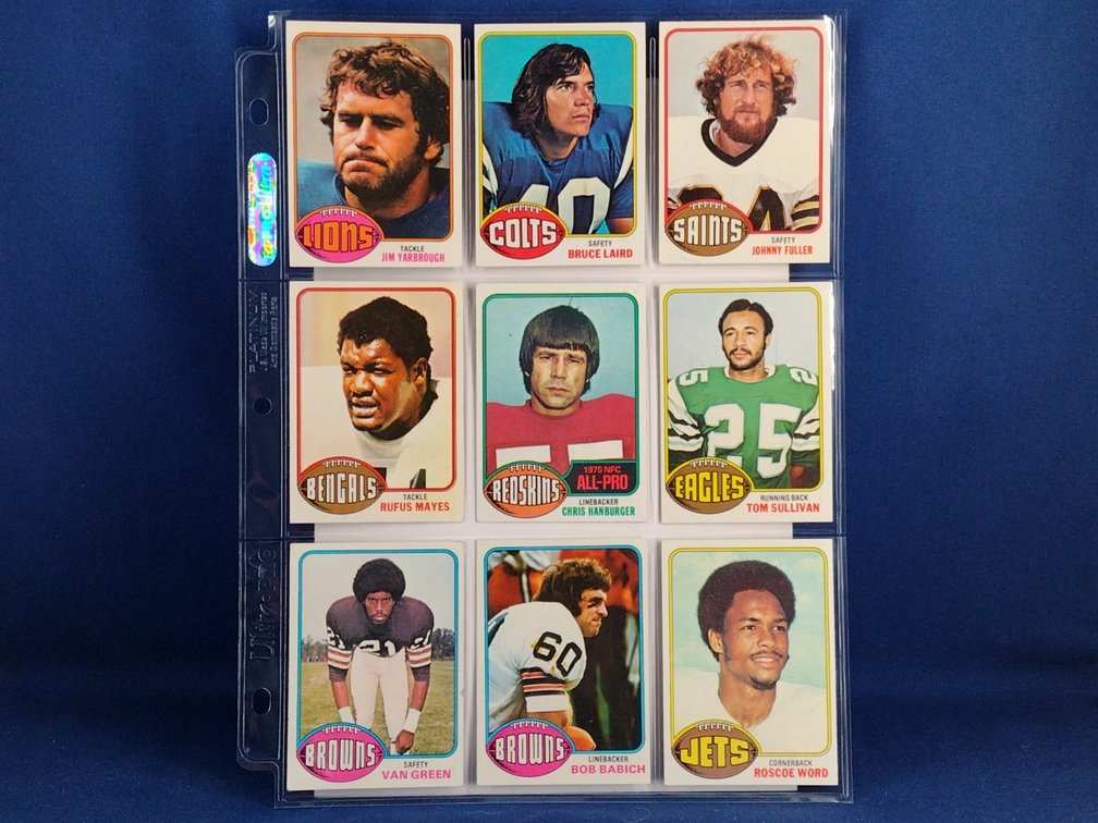 1976 Topps Various 9 pocket page