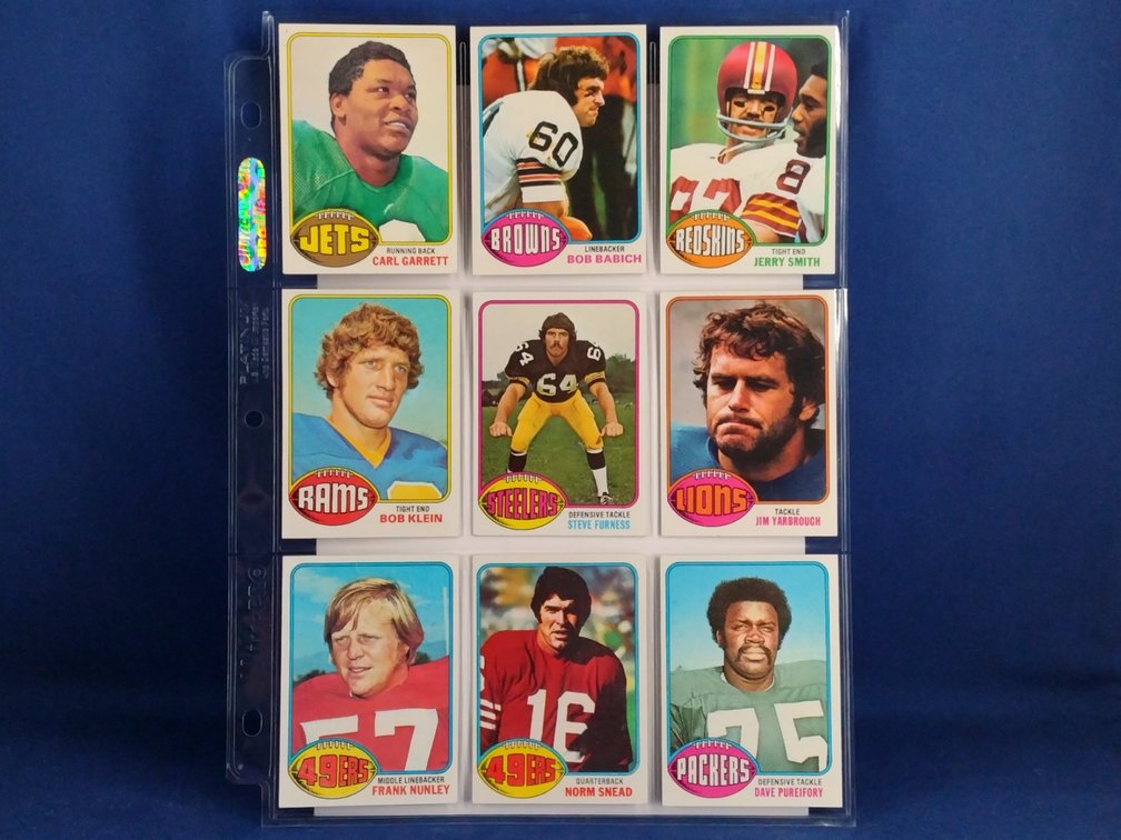 1976 Topps Various 9 pocket page
