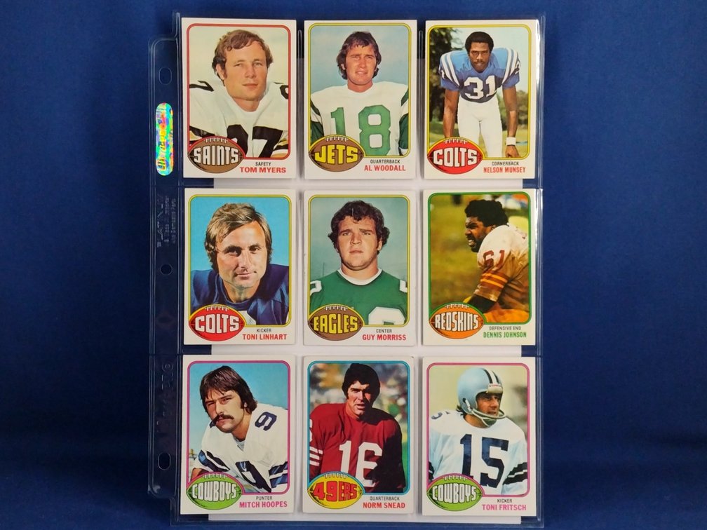 1976 Topps Various 9 pocket page