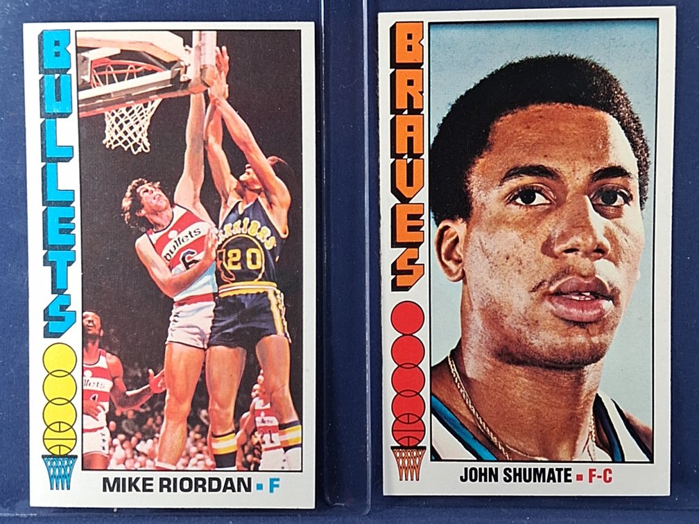 1976-77 Topps Riordan, Shumate 56,61