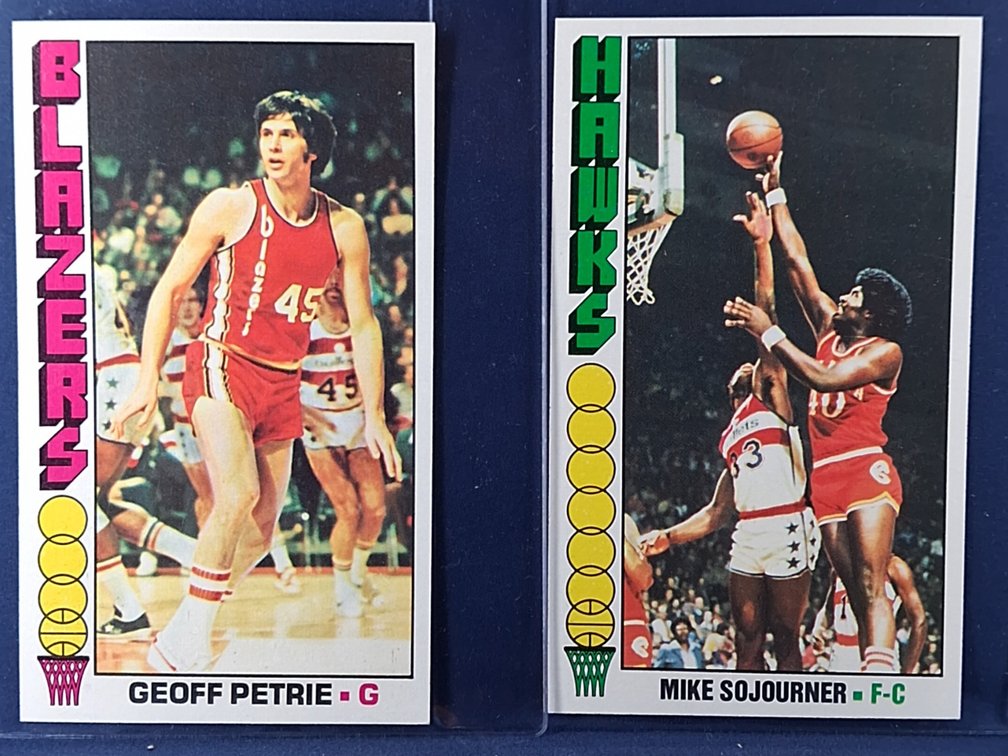 1976-77 Topps Petrie, Sojourner 78,79