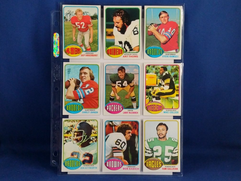 1976 Topps Various 9 pocket page