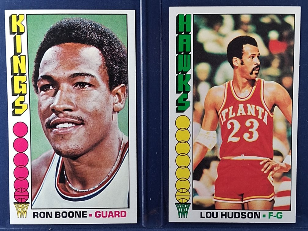 1976-77 Topps Boone, Hudson 95,96