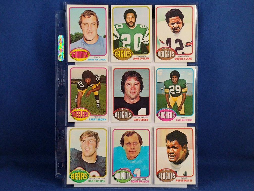 1976 Topps Various 9 pocket page
