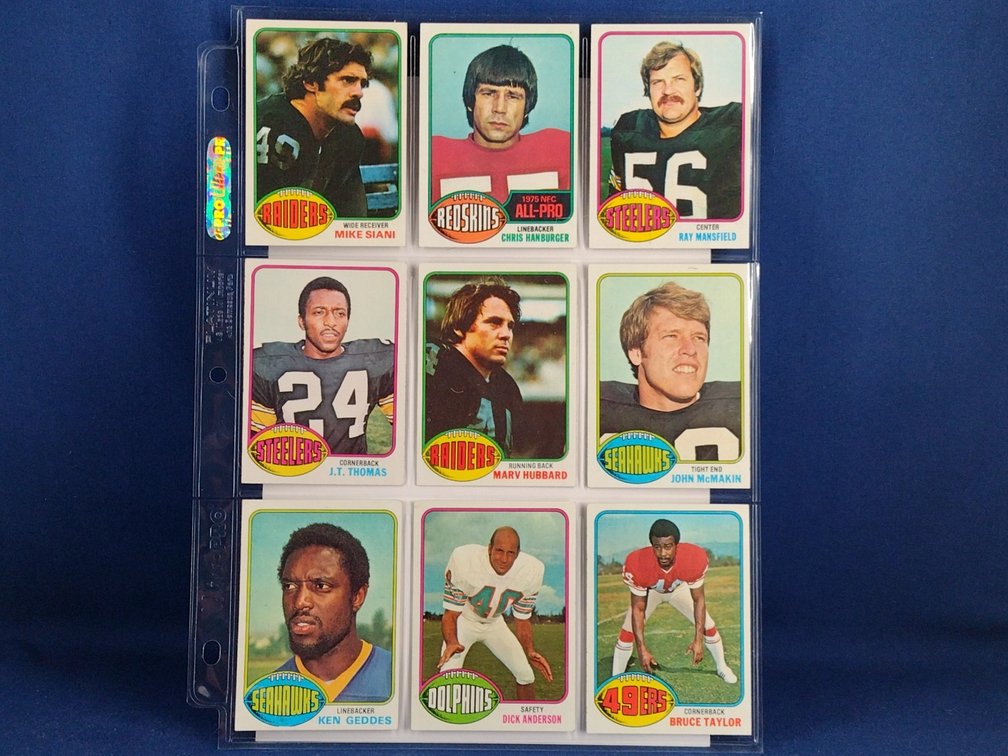 1976 Topps Various 9 pocket page
