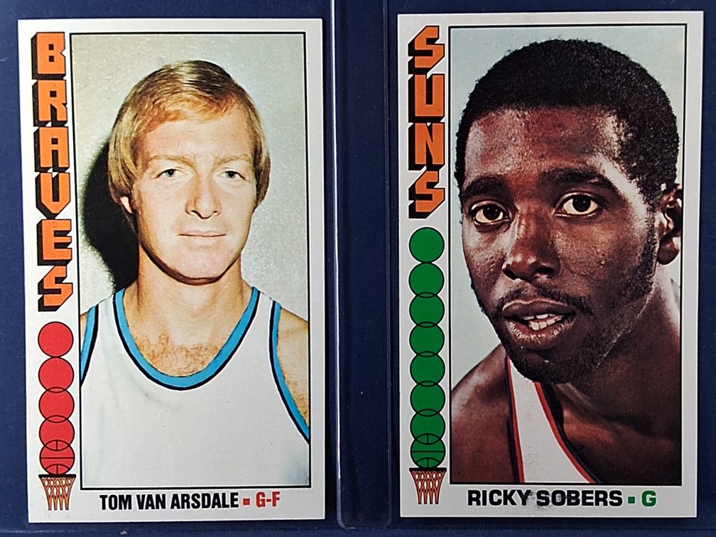 1976-77 Topps Van Arsdale, Sobers 99, 102