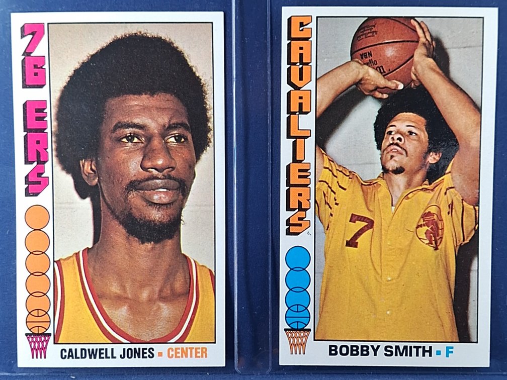 1976-77 Topps Jones, Smith 112, 114