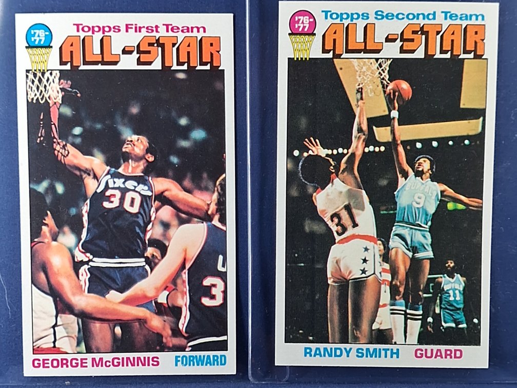 1976-77 Topps McGinnis, Smith 128, 135