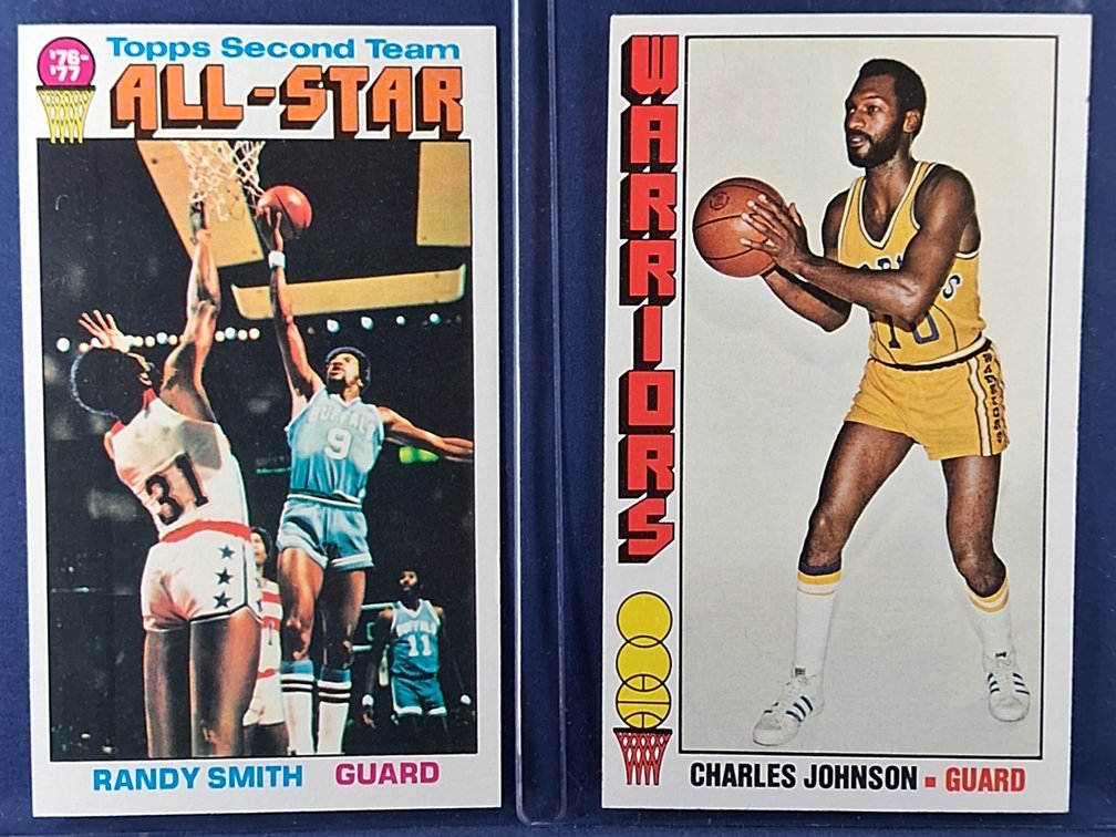 1976-77 Topps Smith, Johnson 135, 137