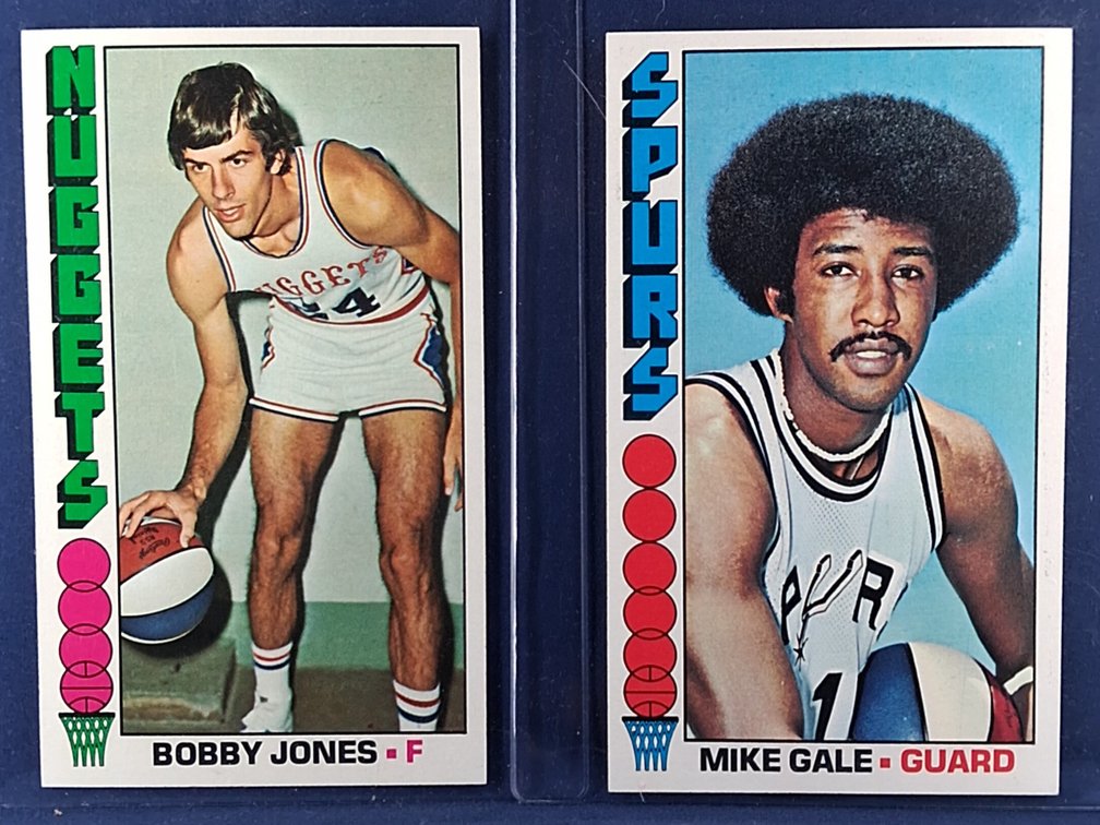 1976-77 Topps Gale, Jones 141, 144