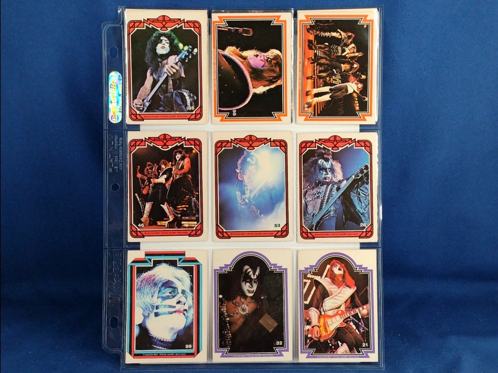 1978 Aucoin Mgt. Kiss Cards 12 9 pocket page