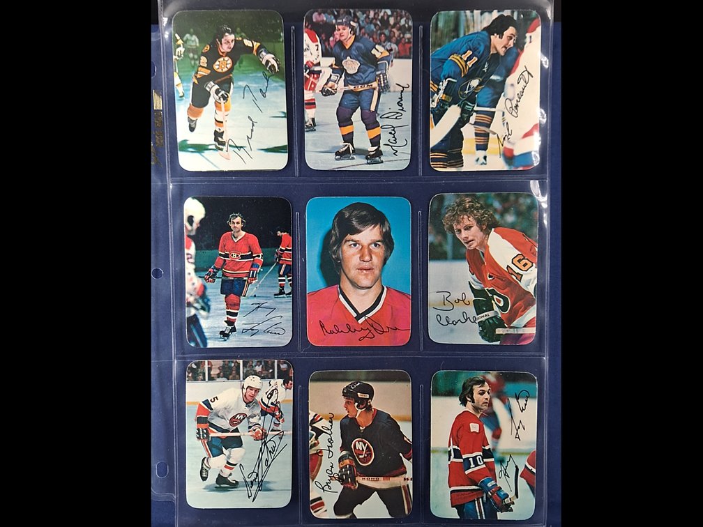 1976-77 Topps  Glossy Hockey 9 pocket page