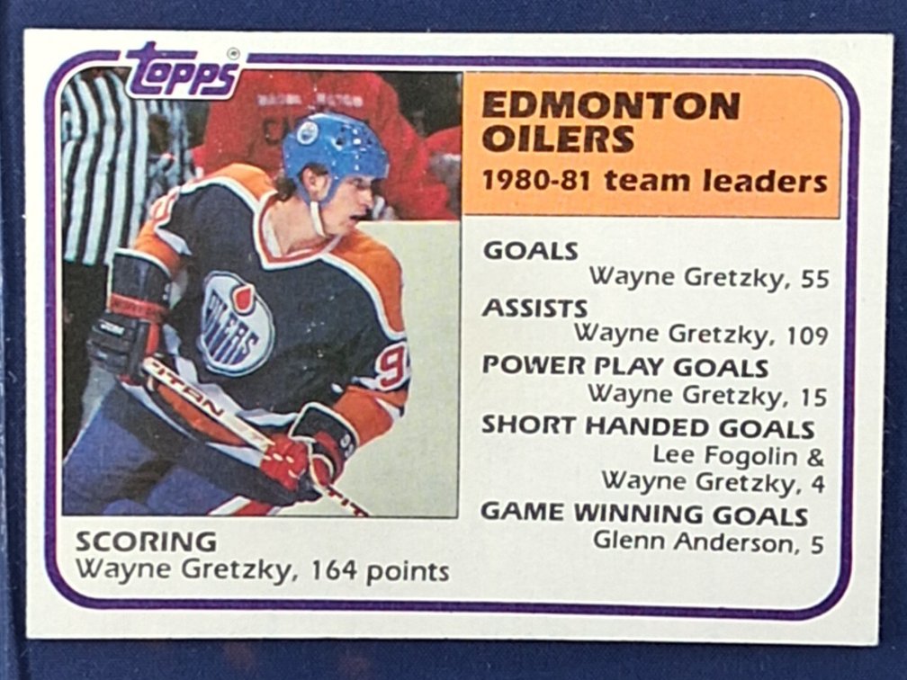 1981-82 Topps Oilers Gretzky 52