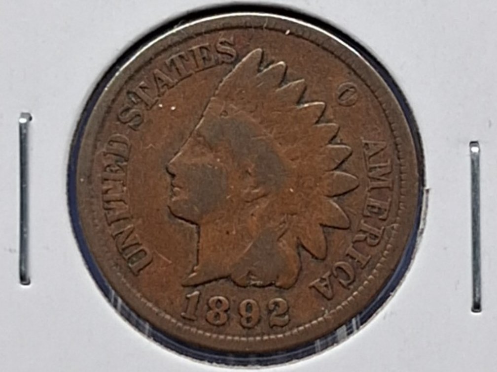 1892, '93 Indian Head Penny Coins