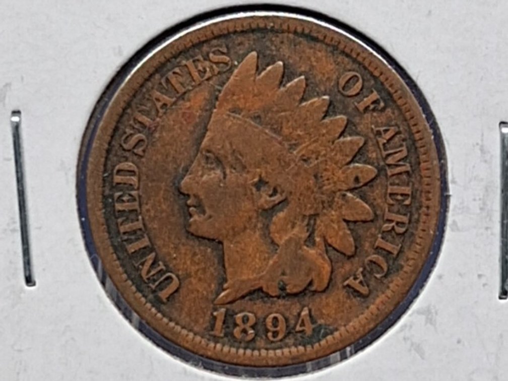 1894, '95 Indian Head Penny Coins