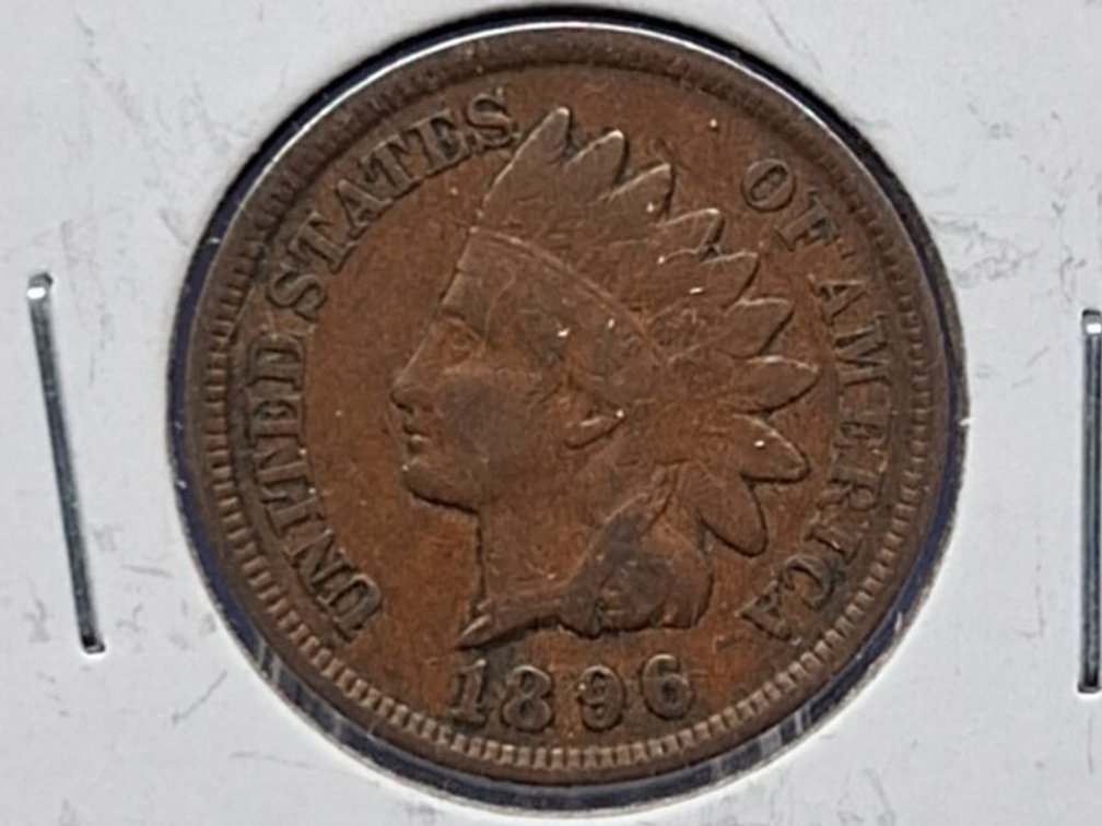 1896, '97 Indian Head Penny Coins