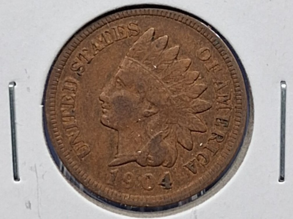 1904, '05 Indian Head Penny Coins