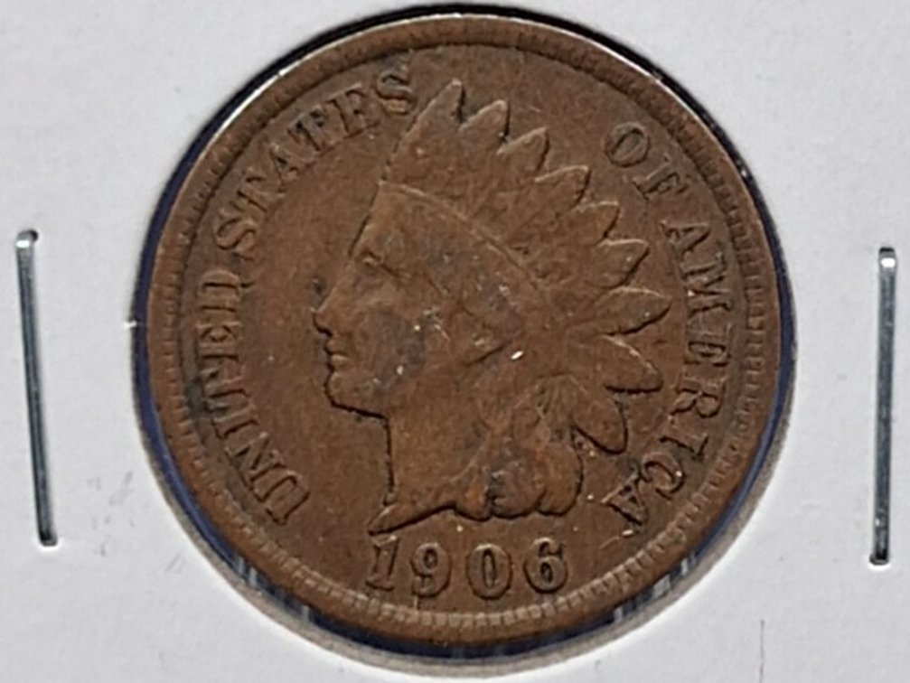 1906, '07 Indian Head Penny Coins