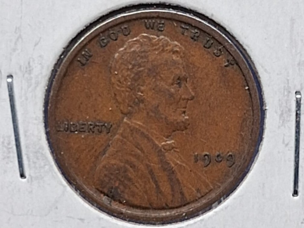 1909 VDB Lincoln Wheat Penny Coin