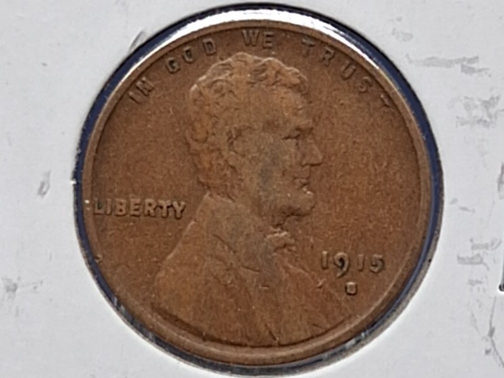 1915 S Lincoln Wheat Penny Coin