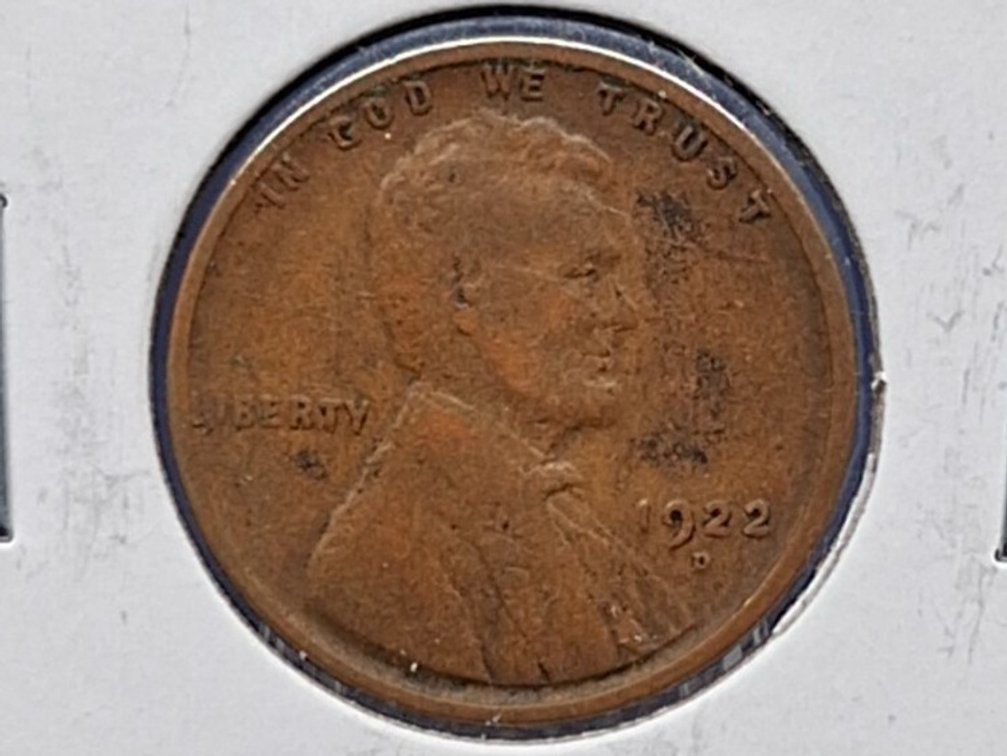 1922 D Lincoln Wheat Penny Coin