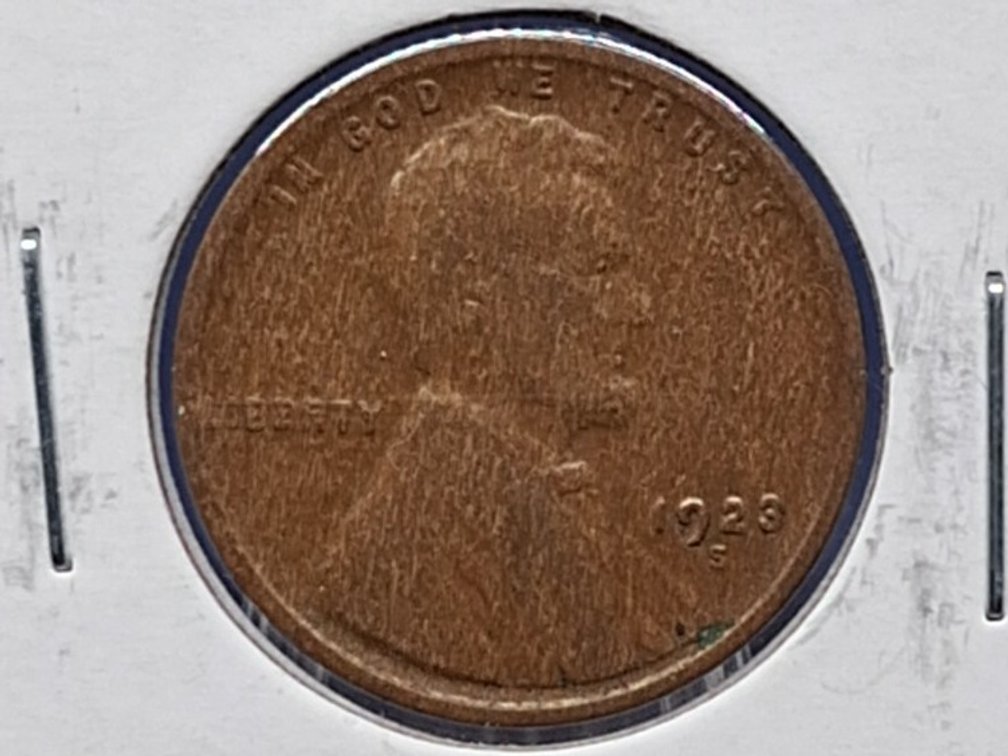 1923 S Lincoln Wheat Penny Coin