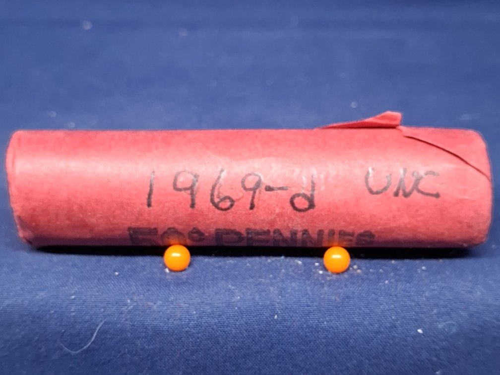 Bank Wrapped Roll Of 1969 D UNC Lincoln Memorial