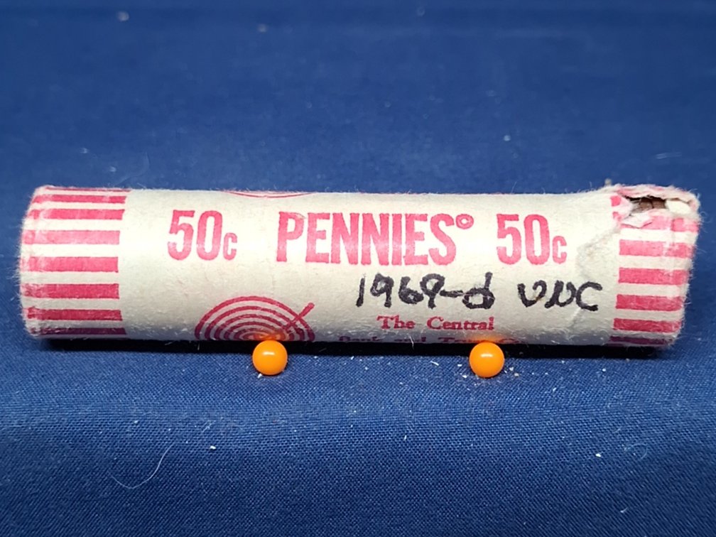 Bank Wrapped Roll Of 1969 D UNC Lincoln Memorial