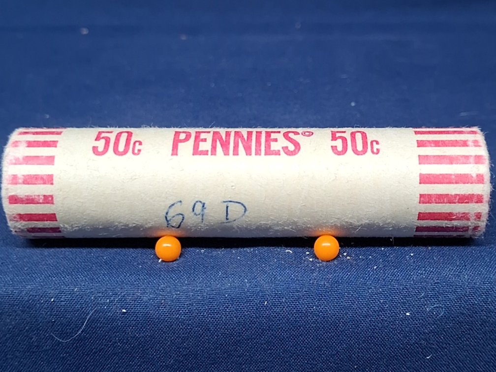 Bank Wrapped Roll Of 1969 D UNC Lincoln Memorial