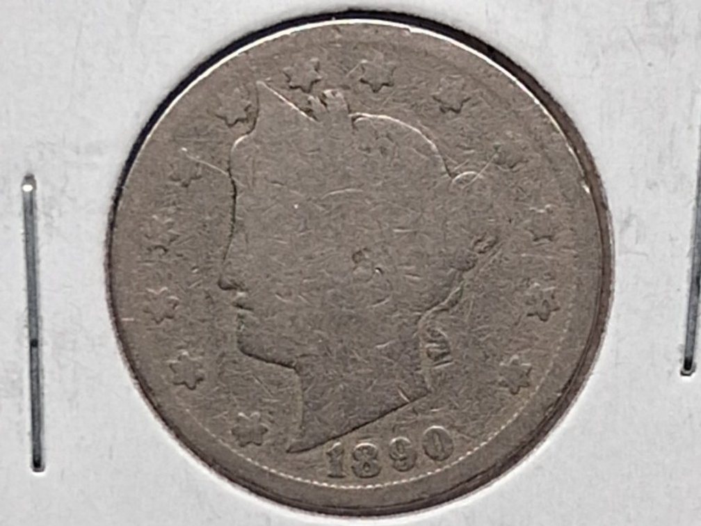 1890, '91, '93 Liberty Nickel Coins