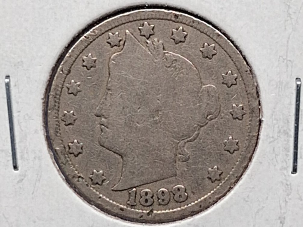 1898, '99, 1900 Liberty Nickel Coins