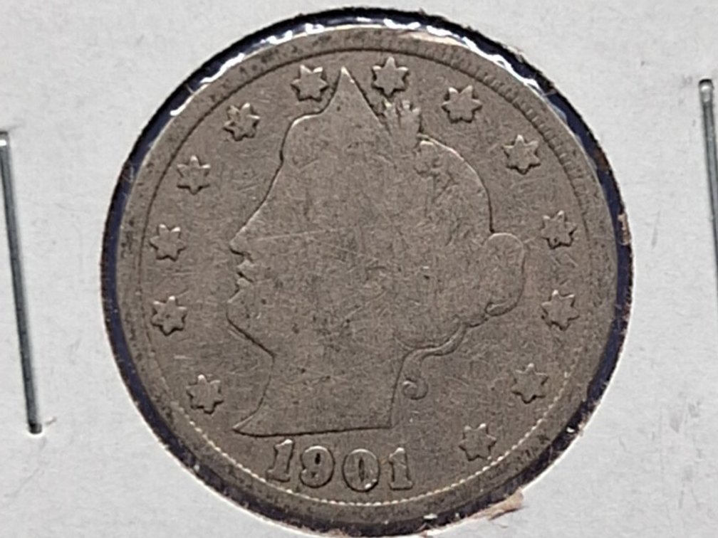 1901, '02, '03 Liberty Nickel Coins