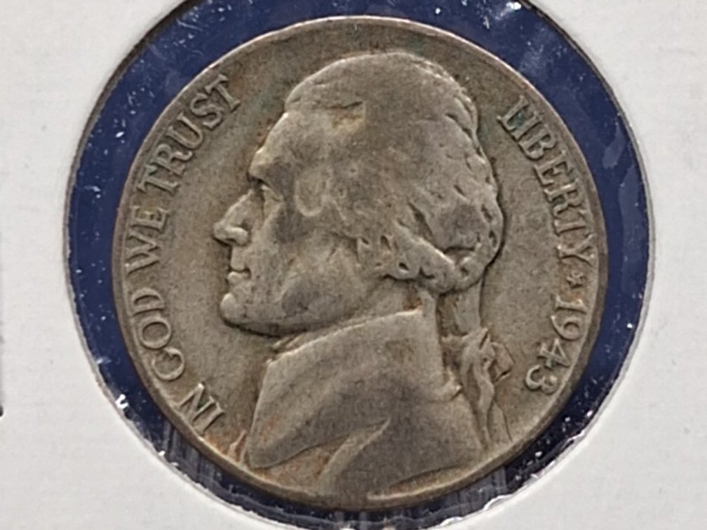 1943 P Jefferson War Nickel Coin