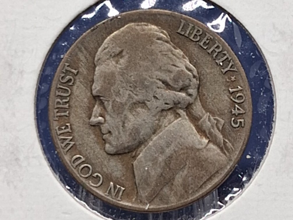 1945 P Jefferson War Nickel Coin