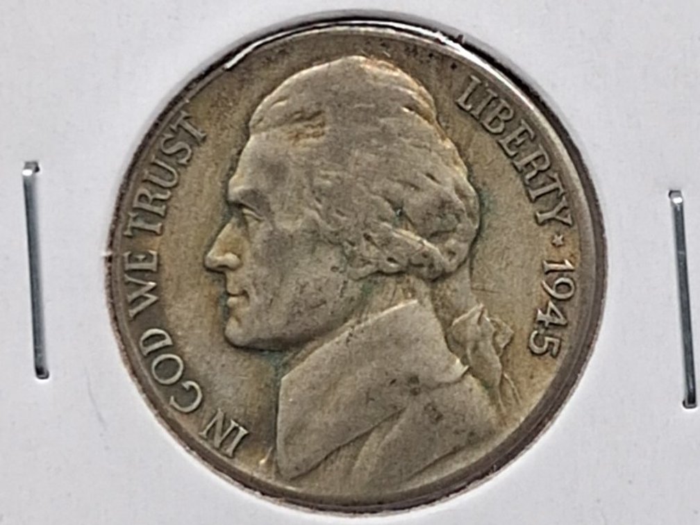 1945 D Jefferson War Nickel Coin