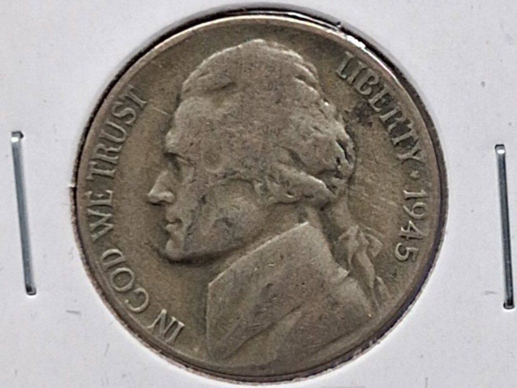 1945 S Jefferson War Nickel Coin
